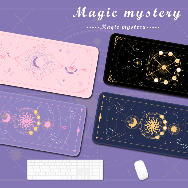 Laptop Accessories Gaming - Magic Moon Star Purple Extra Large