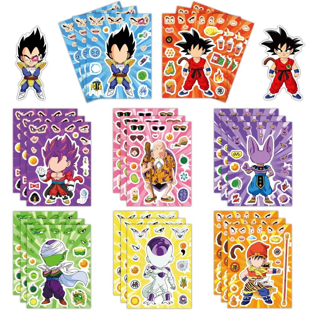 Laptop Accessories Diy - 8/32Sheets Anime Dragon Ball Stickers Cartoon