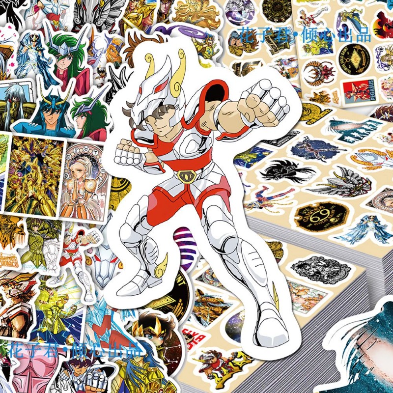 101Pcs Saint Seiya Anime Stick - огляд і ціна Laptop Accessories Diy