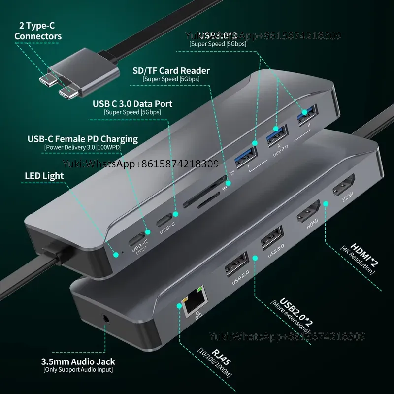 Hot Selling Dual Display Scree - огляд і ціна Usb C Docking Hub