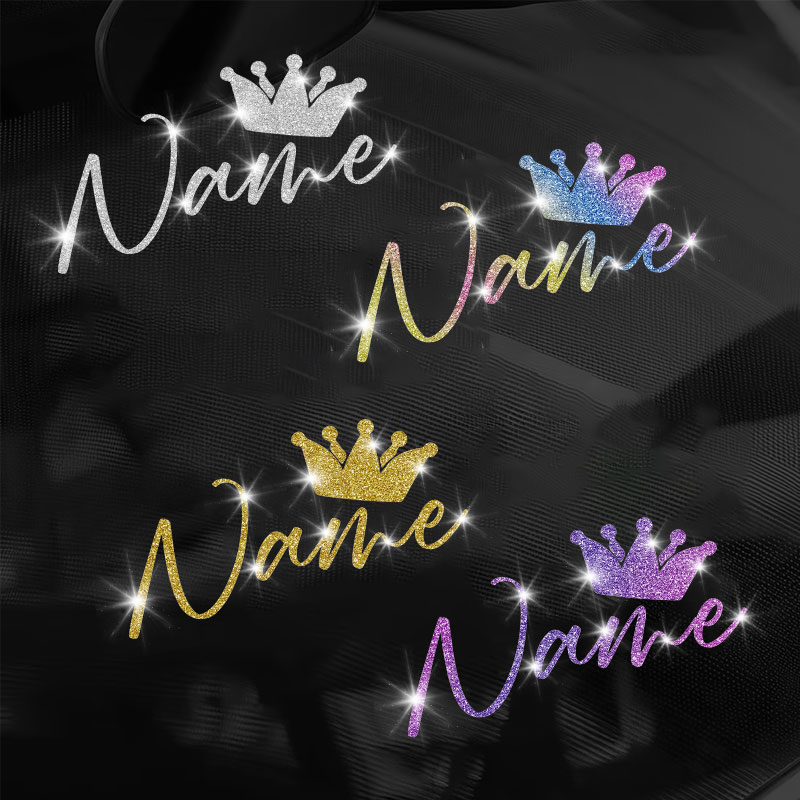 1PC Custom Glitter Crown and N - огляд і ціна Laptop Accessories Name