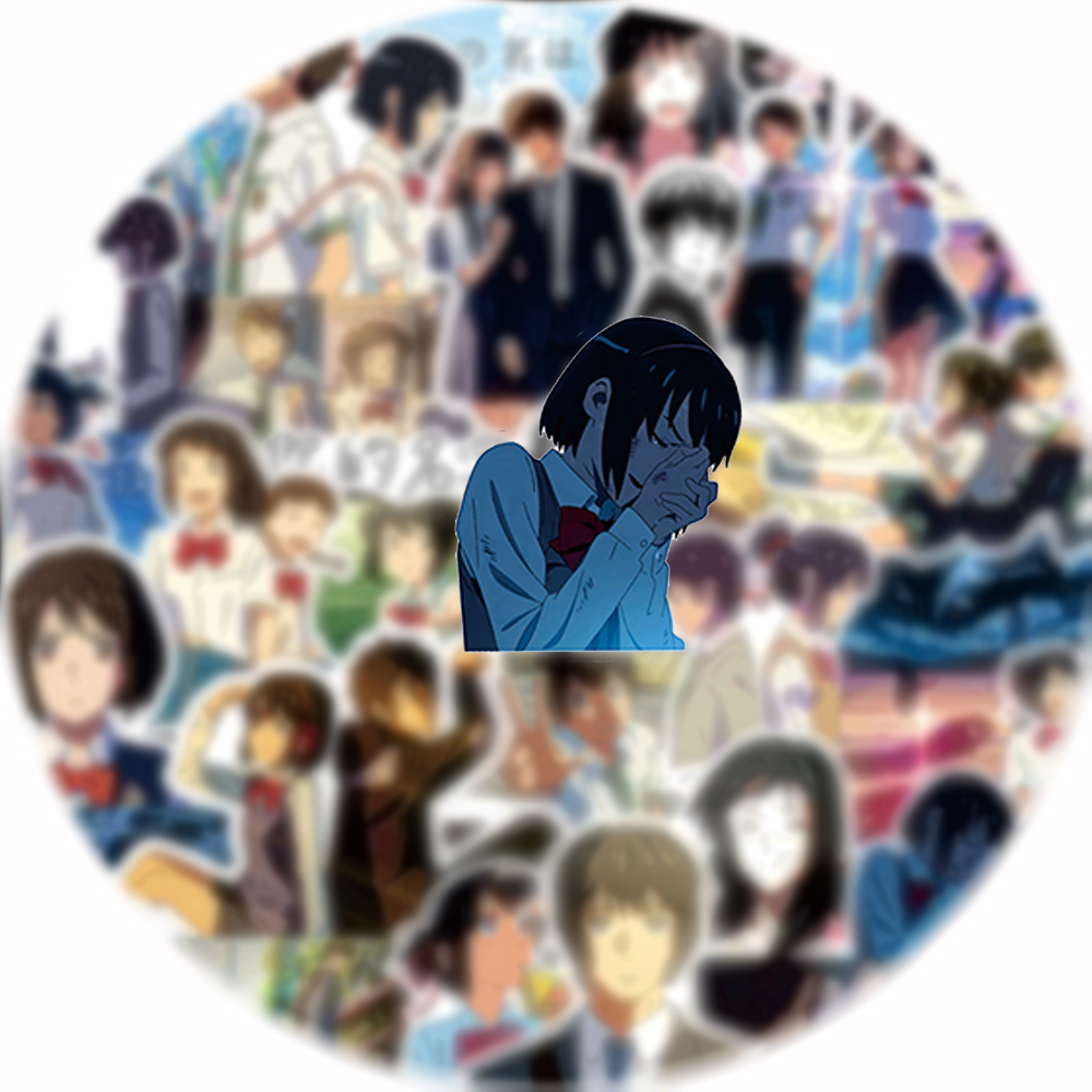 70pcs Your Name Anime Stickers - огляд і ціна Laptop Accessories Name