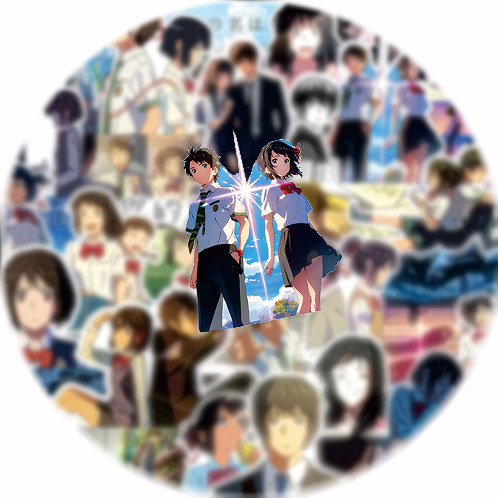 70pcs Your Name Anime Stickers - огляд і ціна Laptop Accessories Name