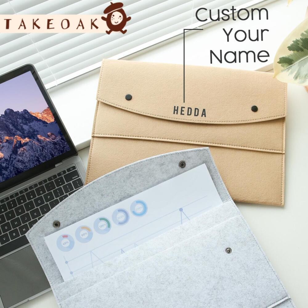Custom Name Felt Document Fold - огляд і ціна Laptop Accessories Name