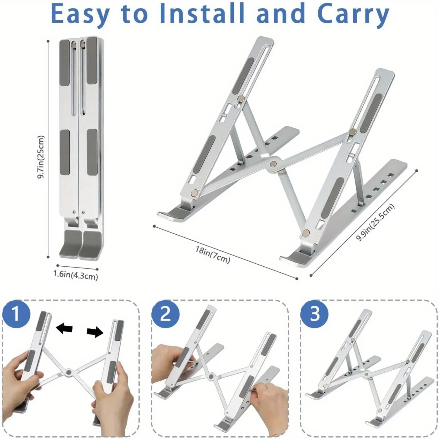 Adjustable Aluminum Laptop Sta - огляд і ціна Laptop Stand Riser