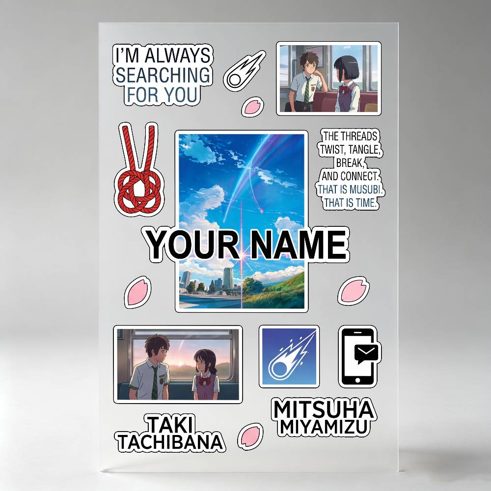 Anime Your Name Mitsuha Movie  - огляд і ціна Laptop Accessories Name