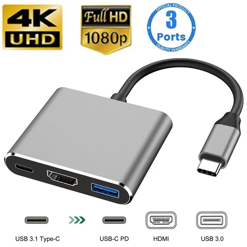 USB C HUB 3in1 Type C 3.0 to H - огляд і ціна Usb C Docking Hub