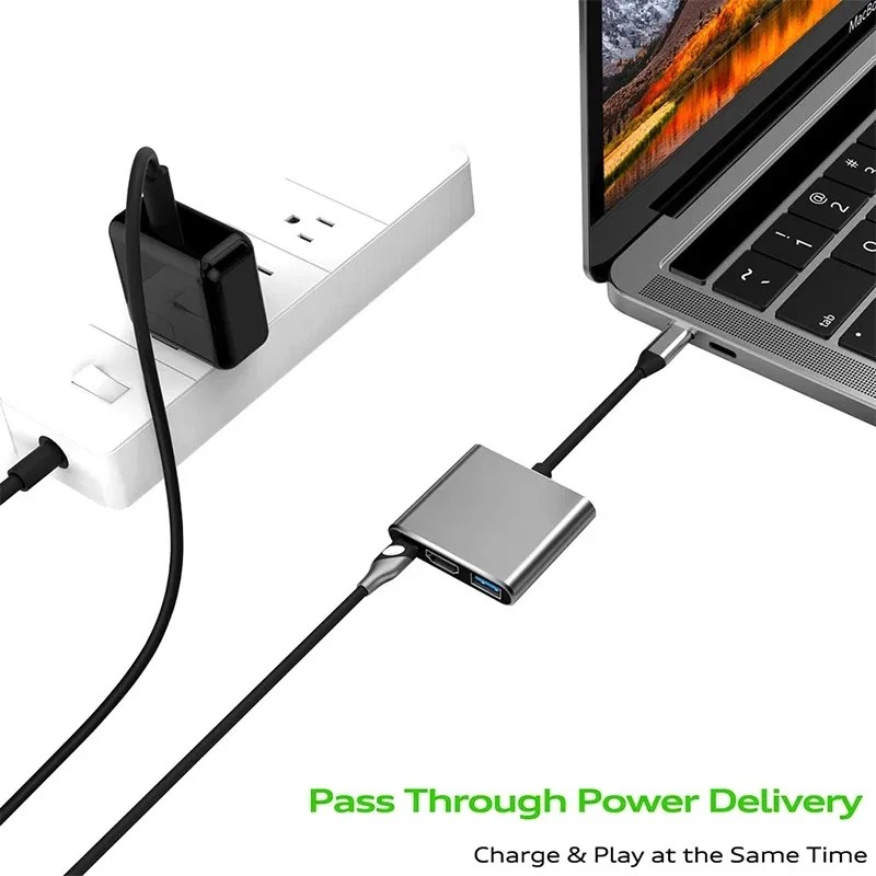 USB C HUB 3in1 Type C 3.0 to H - огляд і ціна Usb C Docking Hub