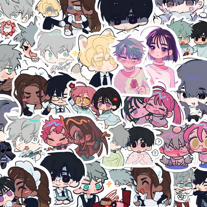 80Pcs/set Cartoon Anime Alien  - огляд і ціна Laptop Accessories Gifts