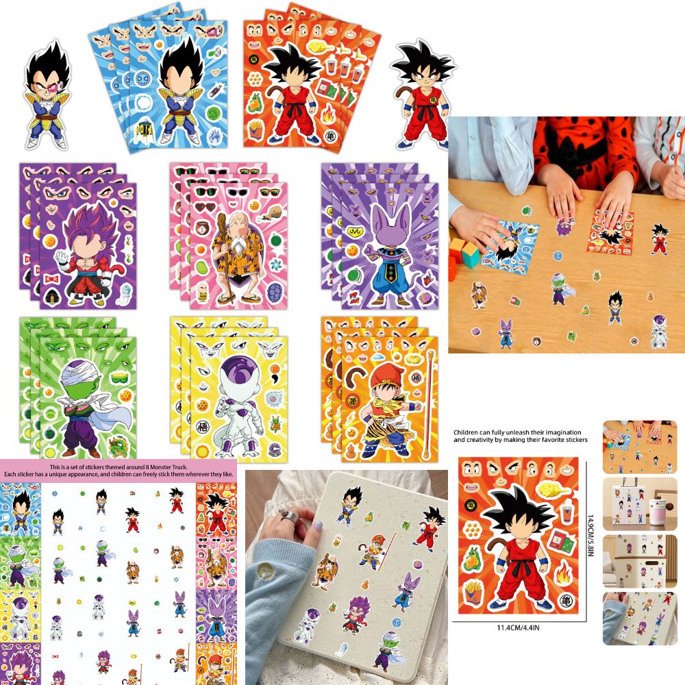 8/32Sheets Anime Dragon Ball S - огляд і ціна Laptop Accessories Diy