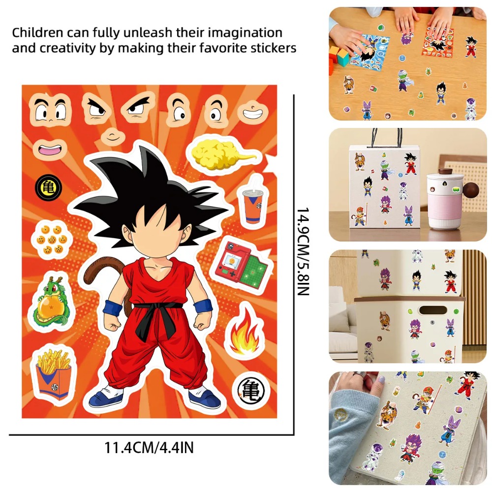 8/32Sheets Anime Dragon Ball S - огляд і ціна Laptop Accessories Diy