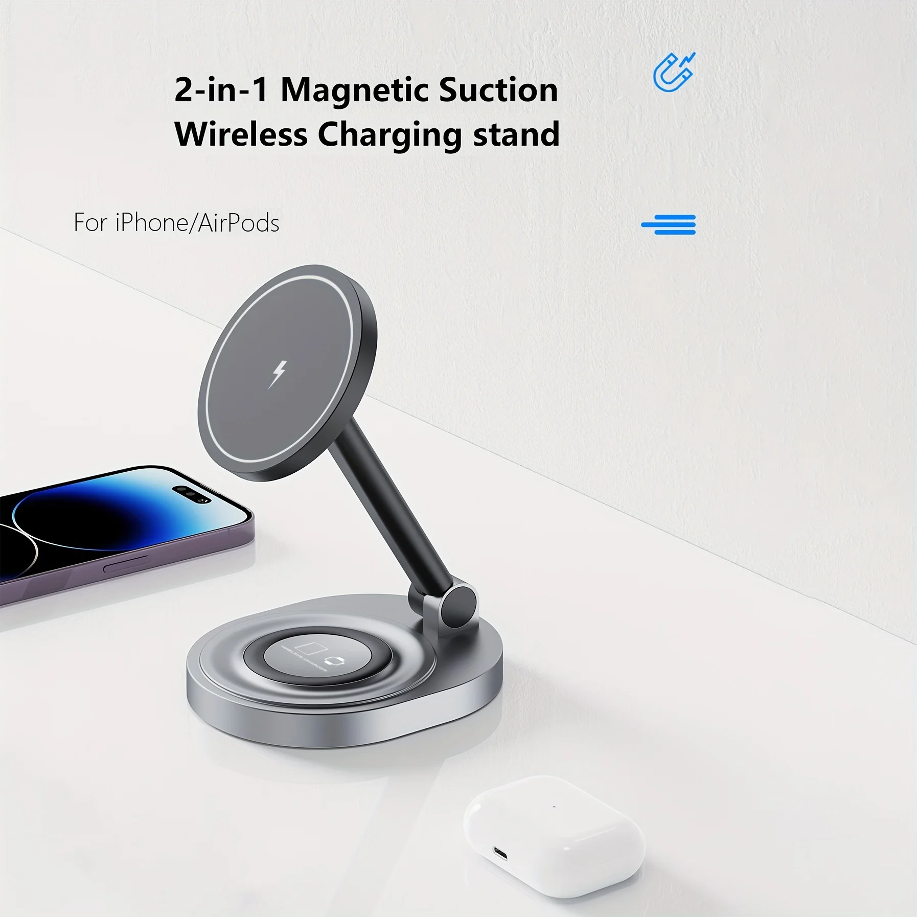 2 In 1 Magnetic Wireless Charg - огляд і ціна Usb C Docking Hub
